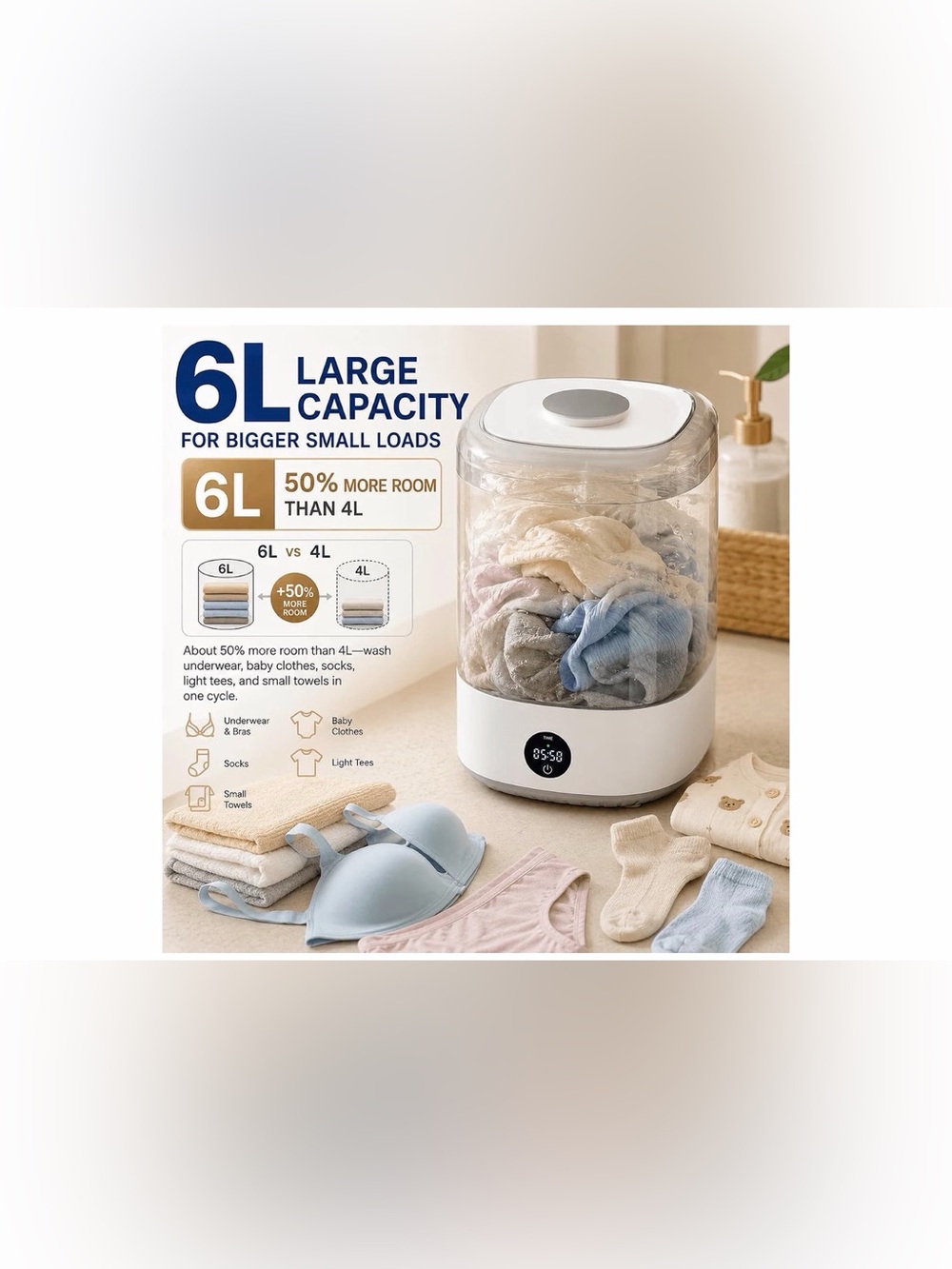 Portable Mini Washing Machine - Picture 4 of 6